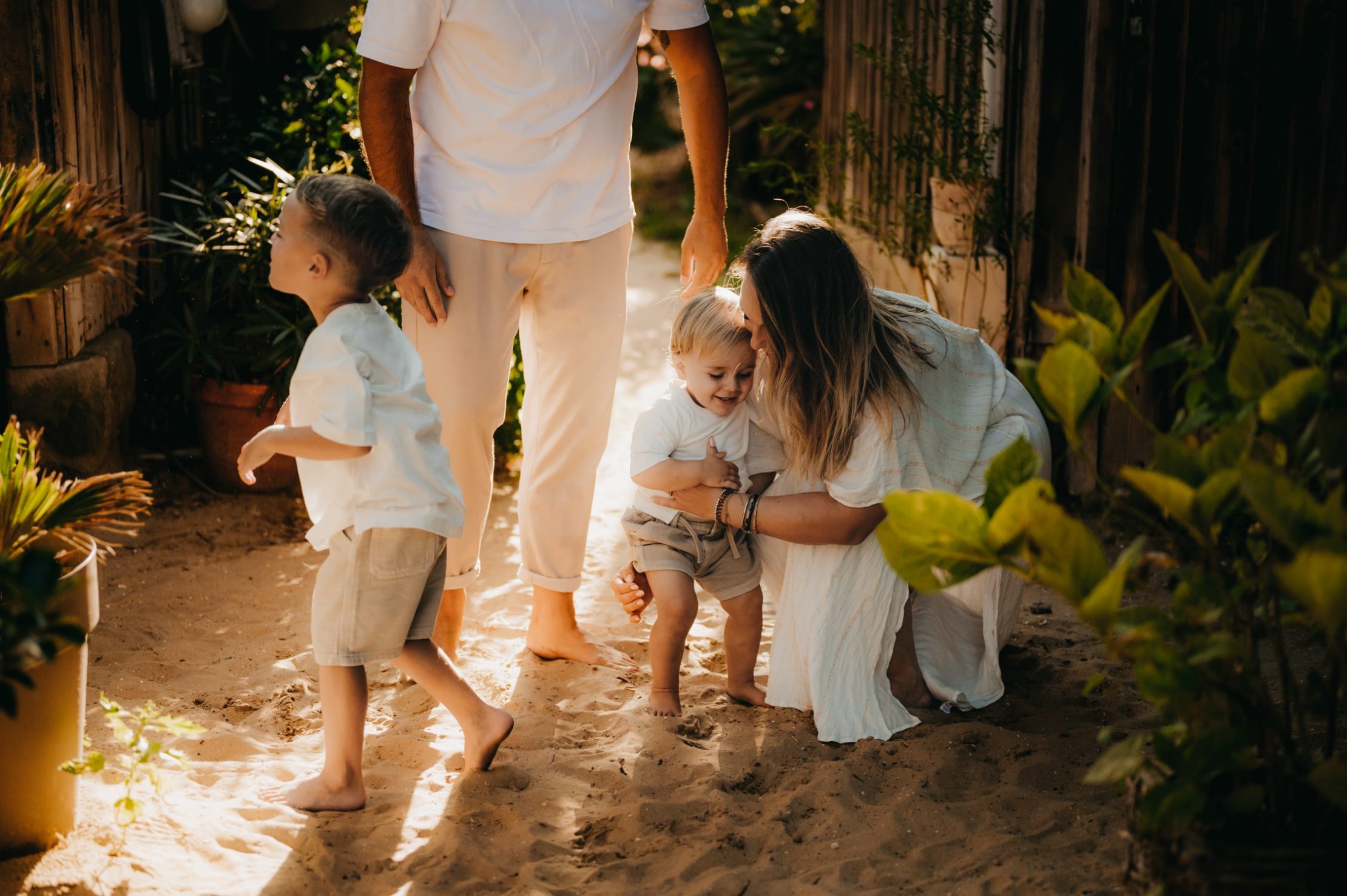 Moment suspendu en famille au cap ferret
