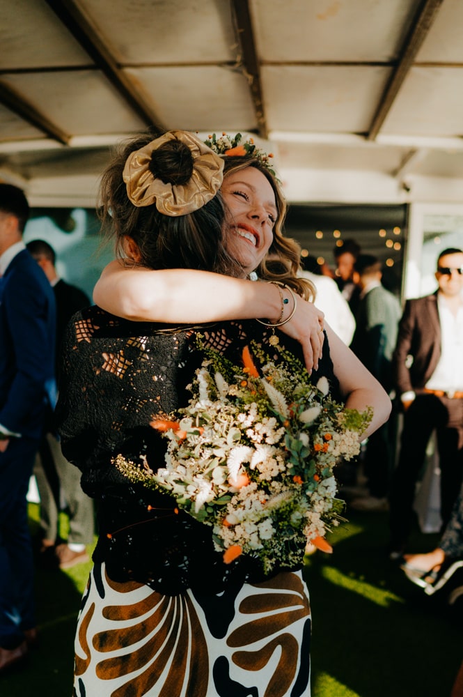 Blanche et Guillaume félicités par leurs invités